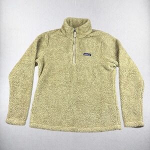 Patagonia Los Gatos 1/4 Zip Fleece Womens Large Tan Mojave STY25235 Pullover
